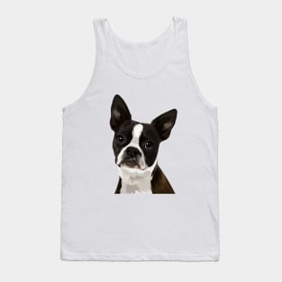 Boston Terrier Illustration Tank Top